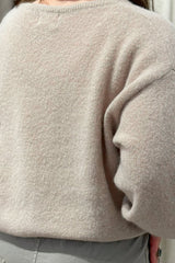 Becca alpaca blend jumper, beige