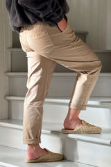 Bengaline cotton joggers, cashmere