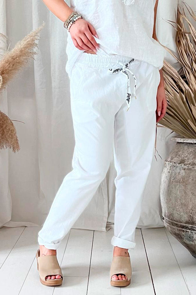 Bengaline joggers, white