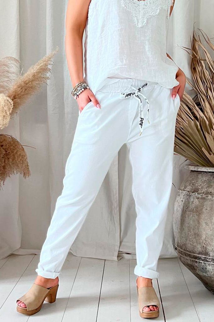 Bengaline joggers, white