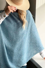 Bettany poncho, ice blue