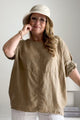 Bianca linen tunic, savanna