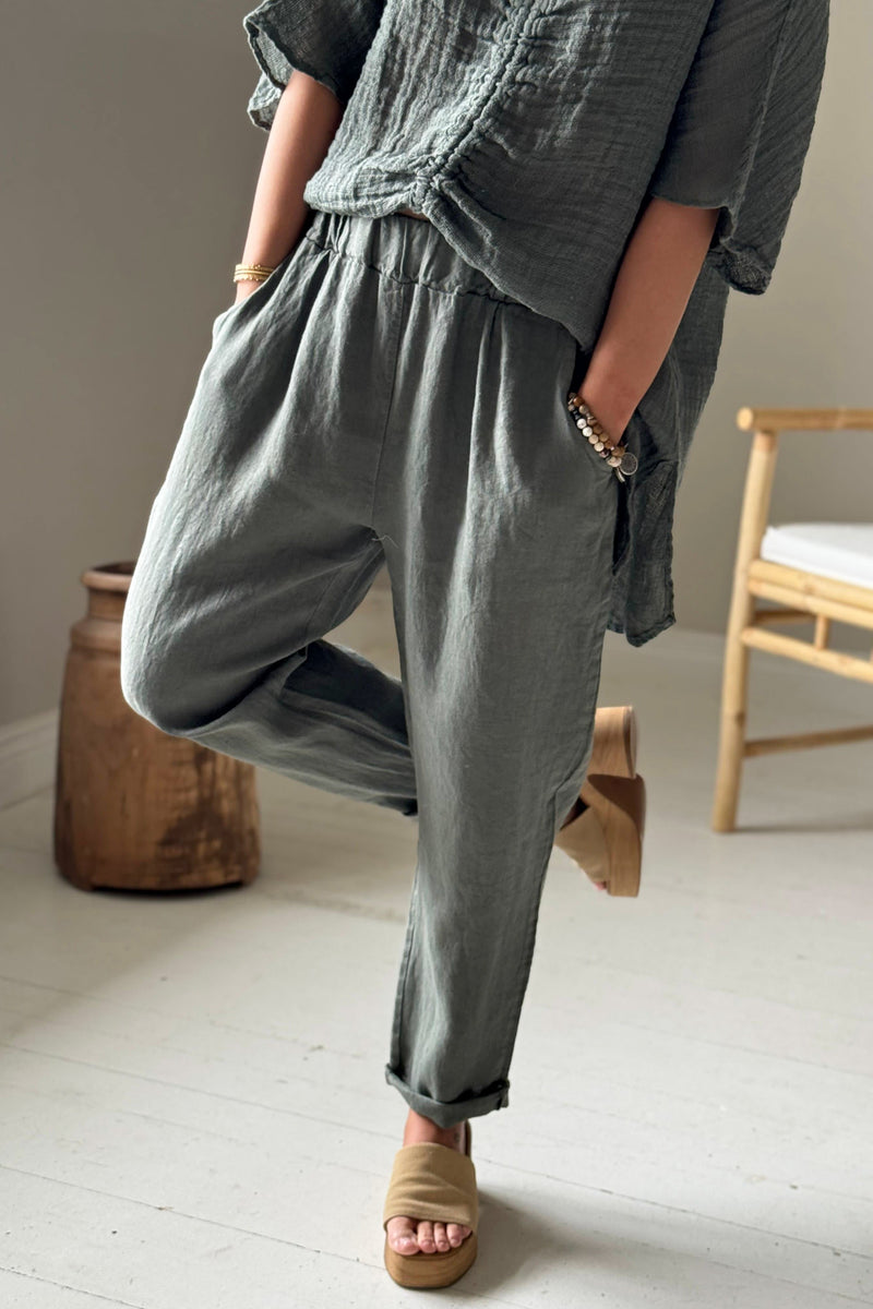Bohemiana pellavajoggerit, camo
