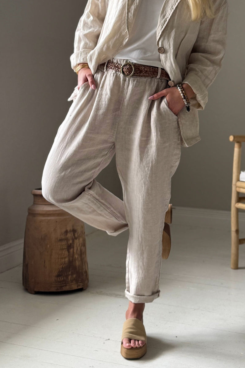 Bohemiana pellavajoggerit, hiekka