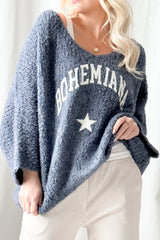 Bohemiana star knit, blue