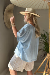 Bohemiana glitter t-paita, light blue