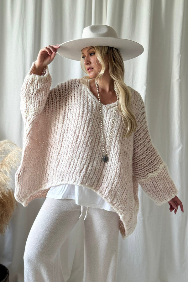 Boho Romance neule, pink