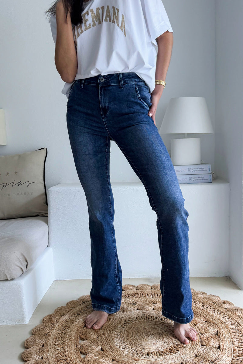 Bootcut jeans, denim