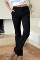Casual Bootcut jeans, black