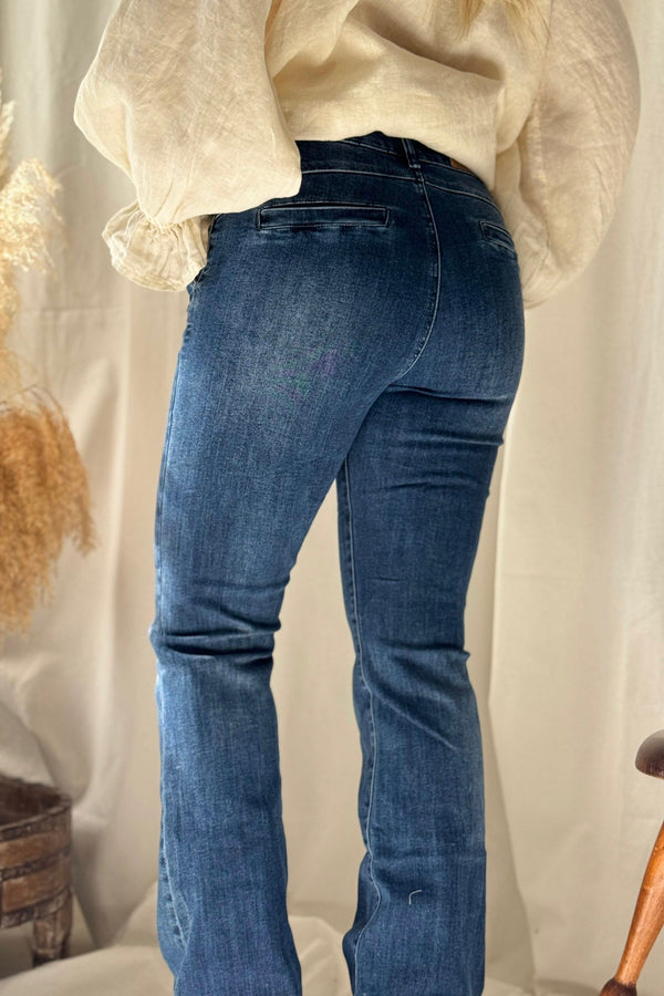 Bootcut jeans, denim