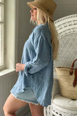 Breezy shirt, denim blue