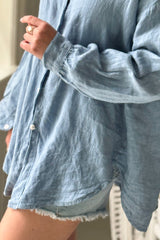 Breezy shirt, denim blue