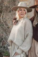Bubble dream mohairneule, beige