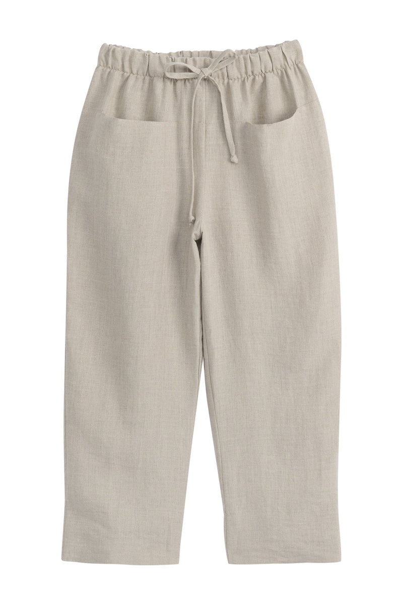 Bypias casual pellavajoggerit, natural