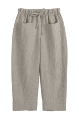 Bypias casual linen joggers, pinstripe