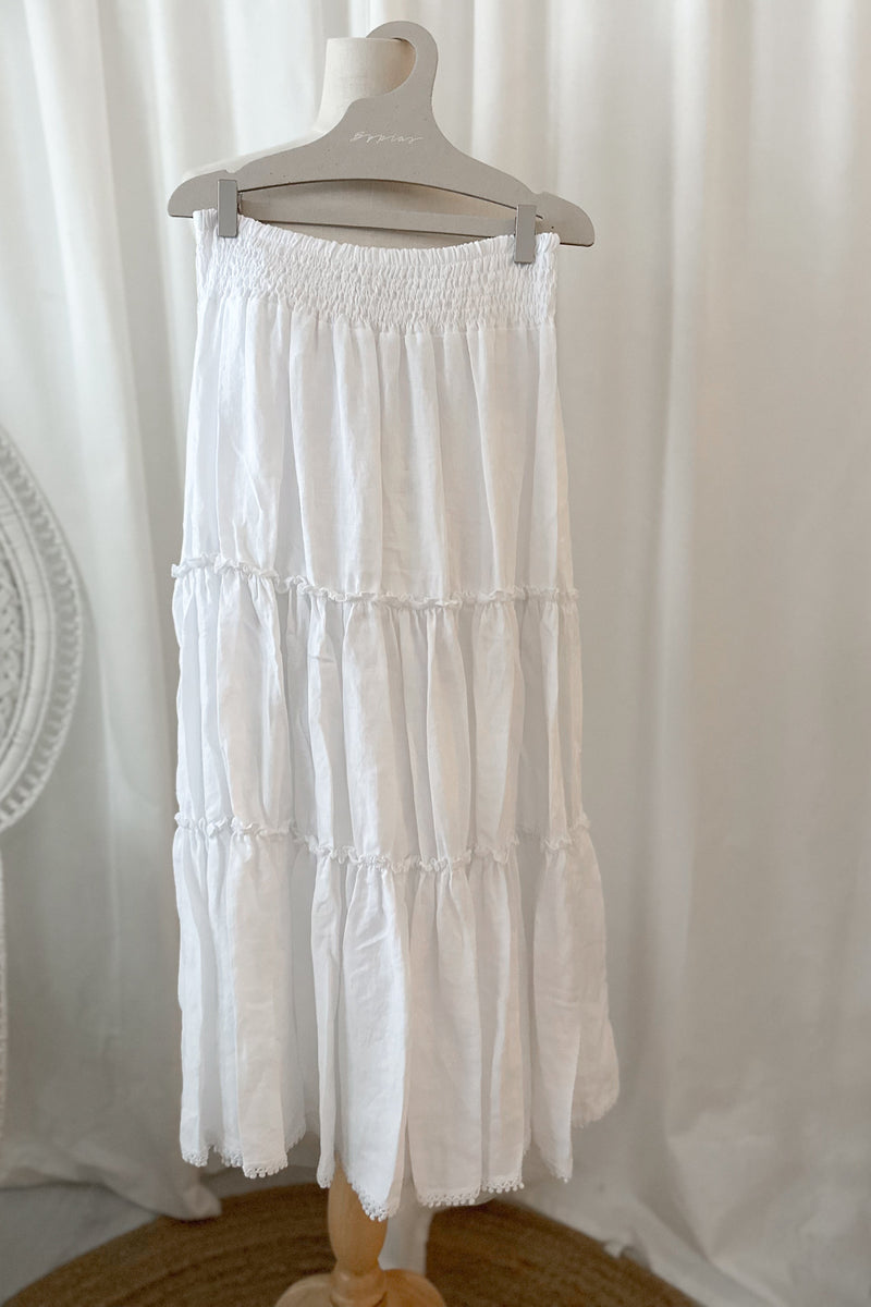 Calliente skirt, white