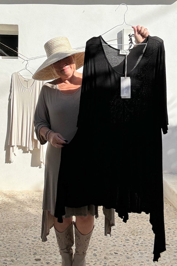 Cadena tunic, black