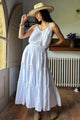 Calliente linen skirt, white