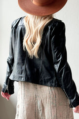 Calluna leather jacket, black