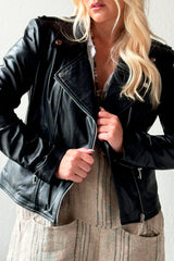 Calluna leather jacket, black