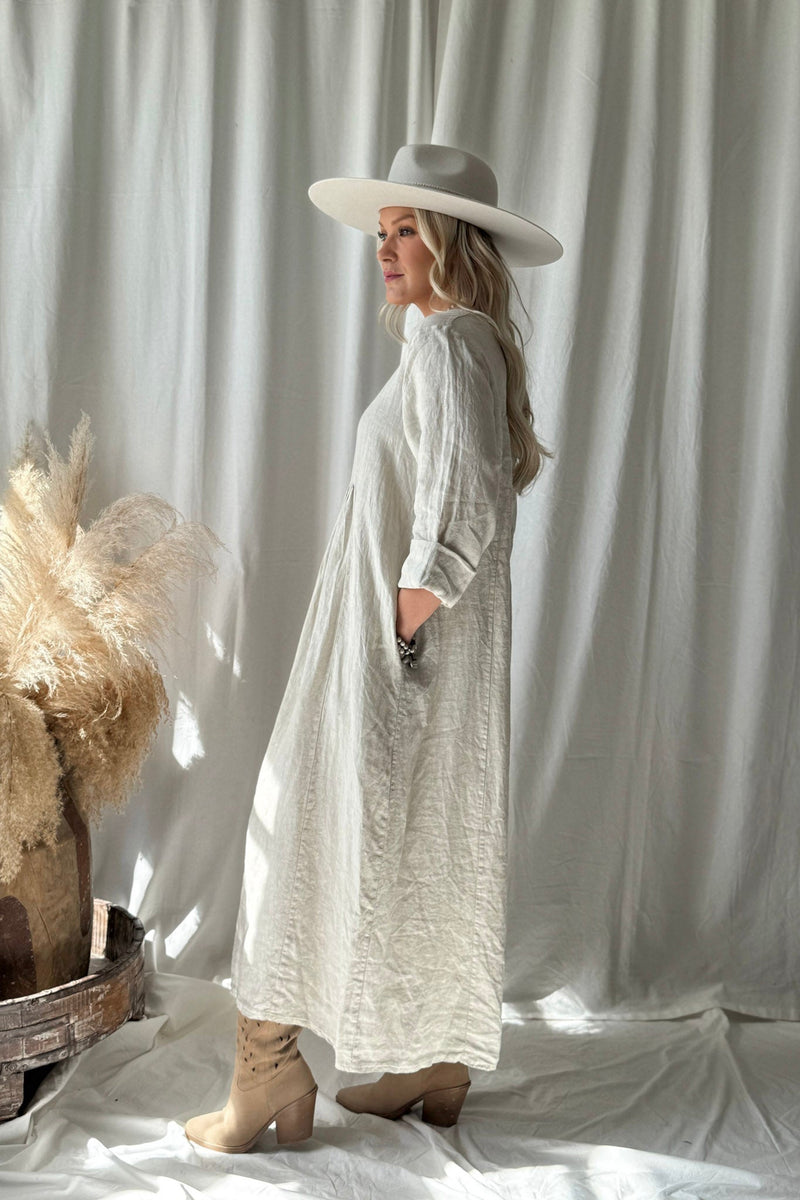 Camila pellavamekko, hiekka