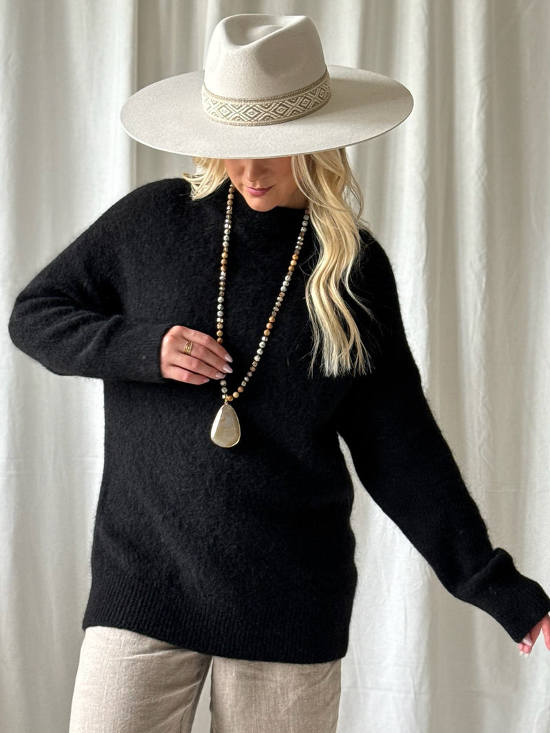 Carmen jumper, black