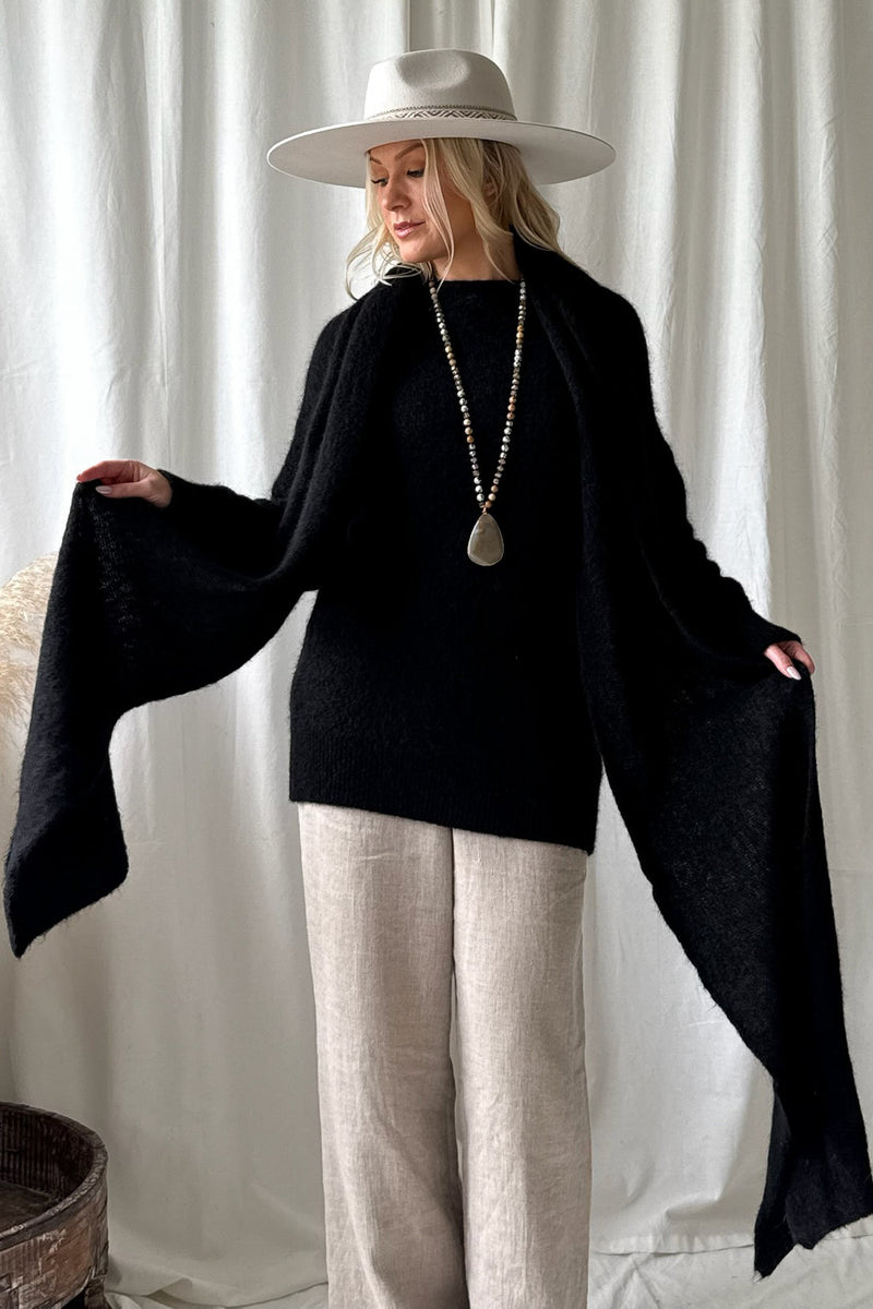 Carmen jumper, black