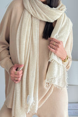 Cashmere love scarf, beige