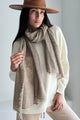Cashmere love scarf, taupe