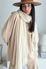 Cashmere love scarf, beige