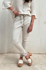 Casual tencel joggers, sand