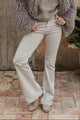 Casual Bootcut farkut, beige