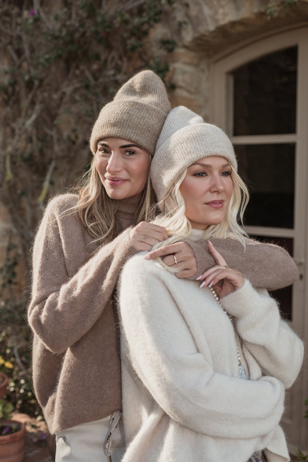 Chamonix alpakka beanie, beige