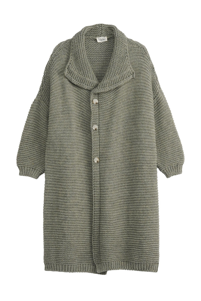 Chunky dream neuletakki, sage green