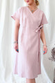 Claire linen dress, blush pink