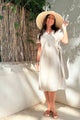 Claire linen dress, natural