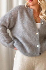 Cloudy cuddle cardigan, pearl grey