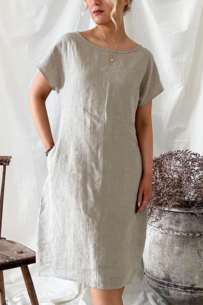 Coco linen dress, natural