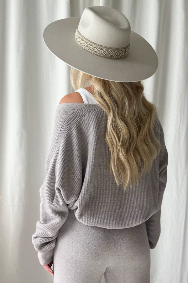Cutie ribbed neule, taupe