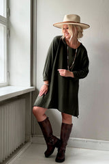 Darina cotton tunic, khaki