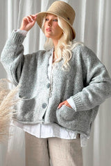 Dash cardigan, pearl grey