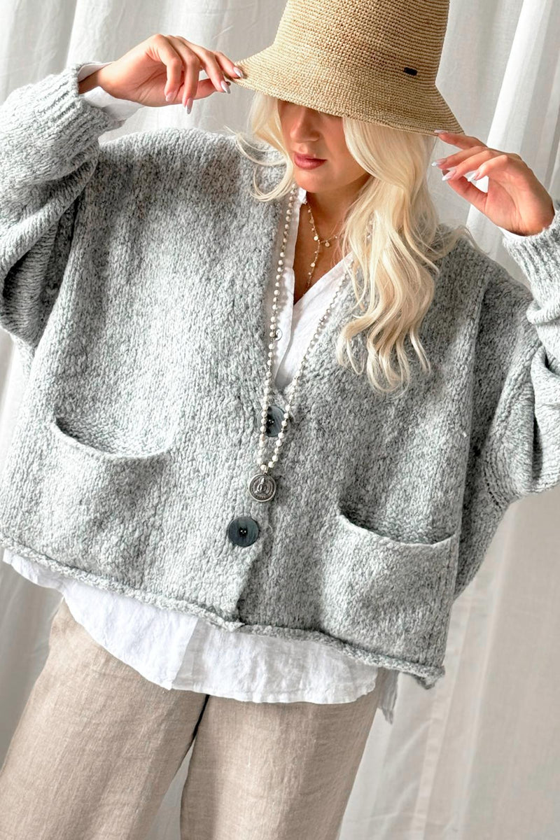 Dash cardigan, pearl grey