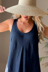 Dawn pellavamekko, navy