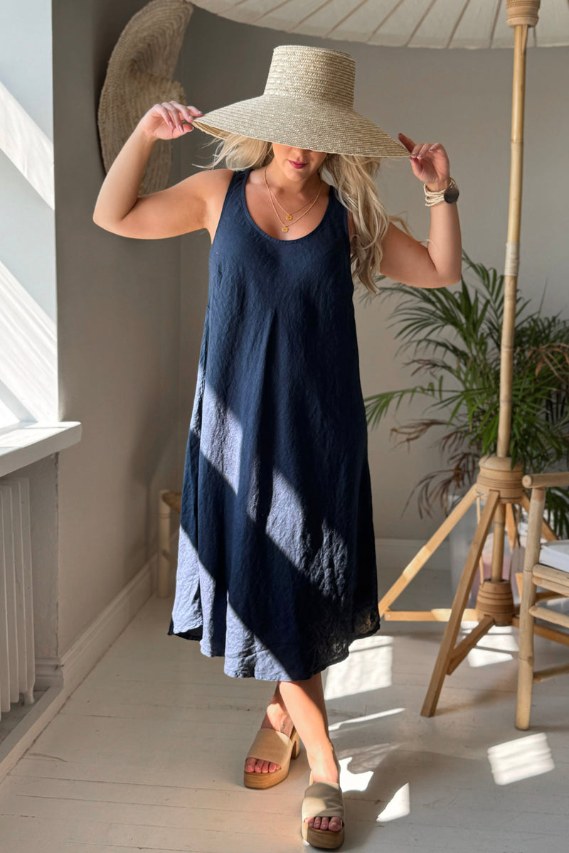 Dawn pellavamekko, navy