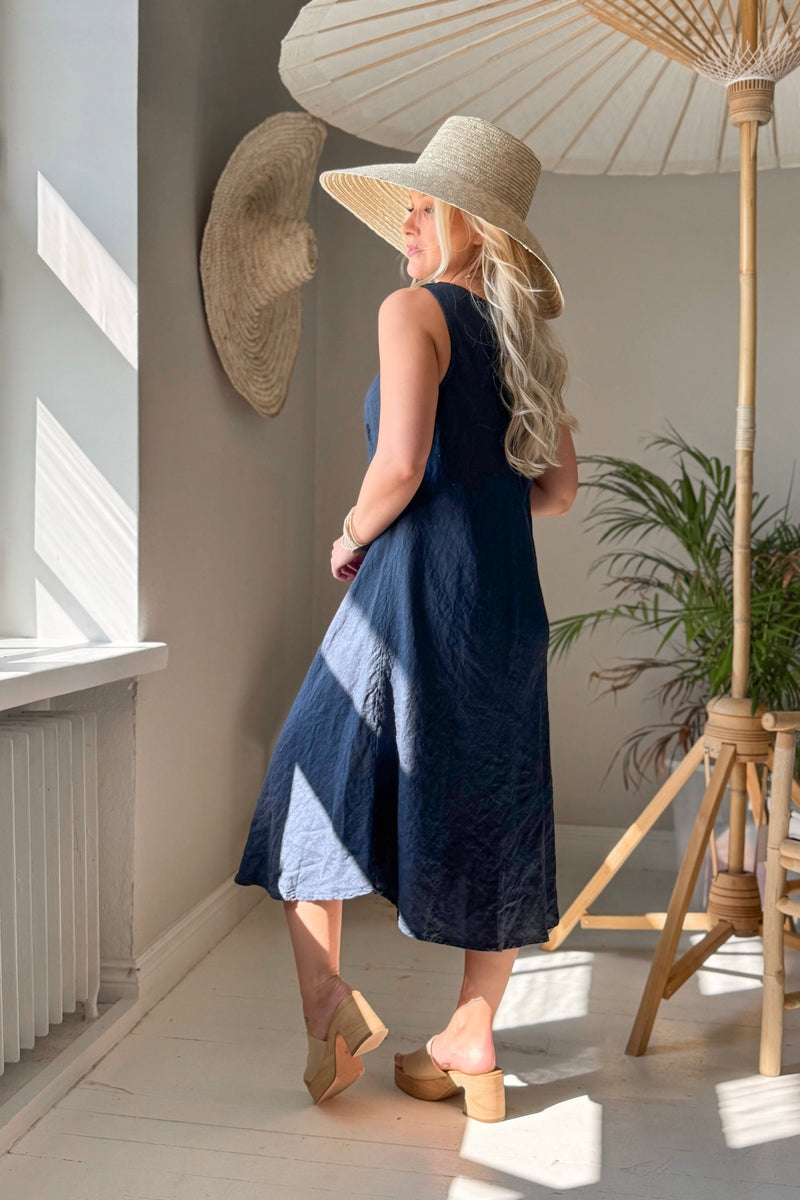 Dawn pellavamekko, navy