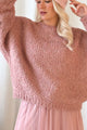 Dazzle glitter sweater, rose