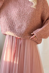 Dazzle glitter sweater, rose
