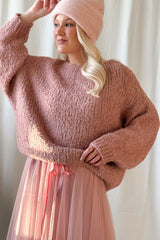 Dazzle glitter sweater, rose