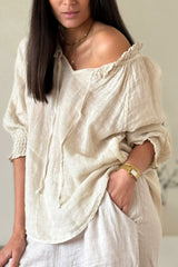 Delia blouse, sand