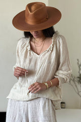 Delia blouse, sand